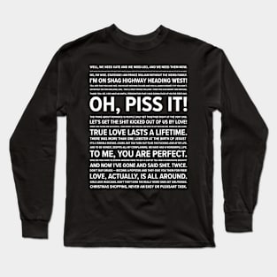 Love Actualy Quotes Long Sleeve T-Shirt